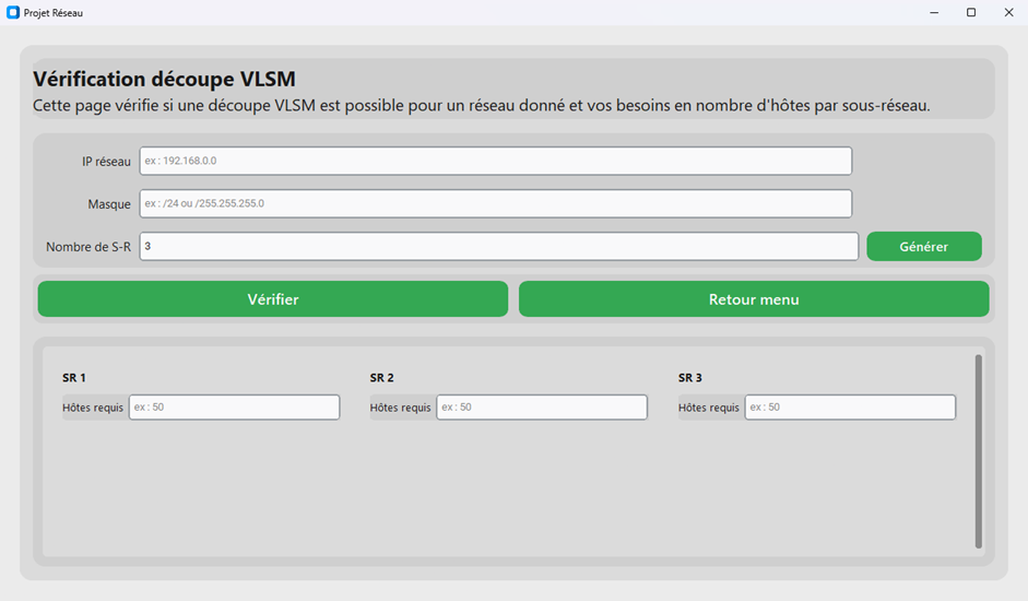 Vérification d’une découpe VLSM